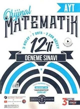 Orijinal Yayınları AYT Matematik 12 li Deneme Sınavı