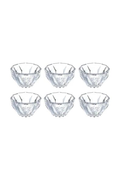 Kristal Cam Kase 6 Adet ağız çapı 11 cm - 2