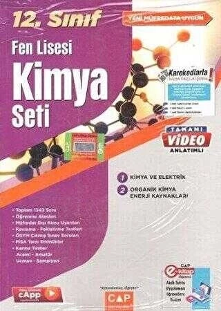 Çap Yayınları 12. Sınıf Fen Lisesi Kimya Seti - 1