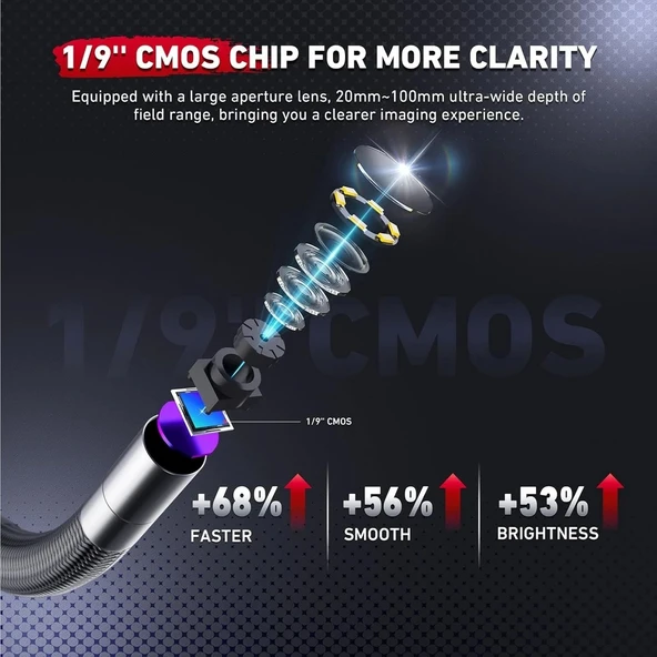 Ralcam 2 Yönlü Eklemli Endoskop Kamerası 6.2mm - 1m Kablo - 3