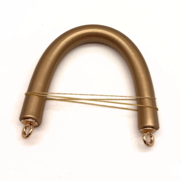 Angel Çanta Aksesuar 27 cm Rulo Model Suni Deri Rugan Gold Çanta Sapı Light Gold Metalli ürün görseli