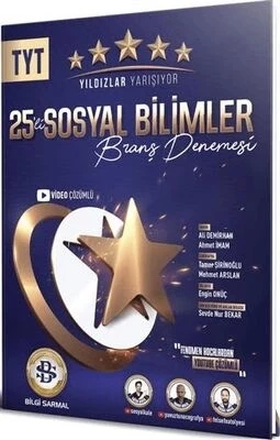 Bilgi Sarmal Yayınları TYT Sosyal Bilimler Yıldızlar Yarışıyor 25 li Branş Denemesi