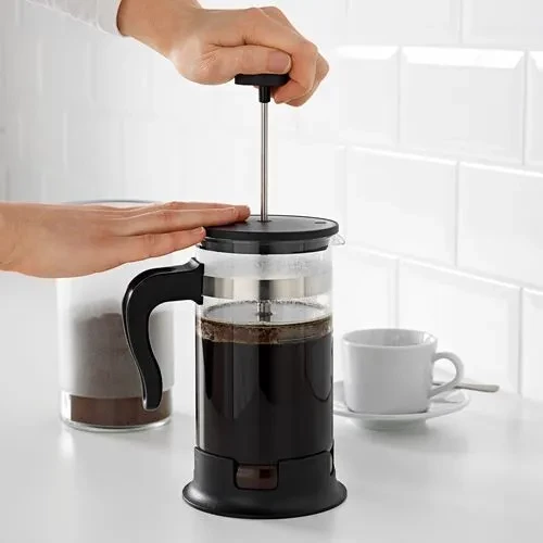 SUMUHOME UPPHETTA FRENCH PRESS PASLANMAZ ÇELİK SİYAH 1 LT