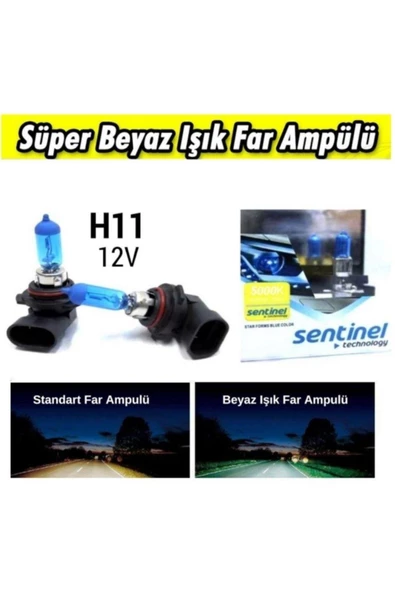 H11 Helojen Beyaz Far Ampülü 2 Adet - 2
