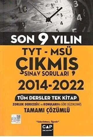 Çap Yayınları TYT MSÜ Son 9 Yılın Çıkmış Soruları