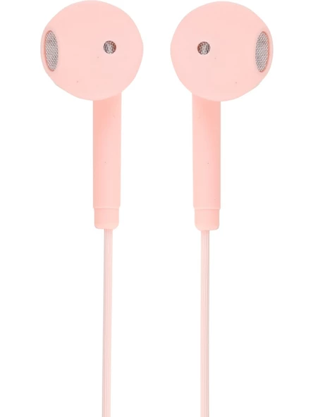 i'think KL-270 Pembe Mikrofonlu Kablolu Kulak İçi Kulaklık - Resim 3
