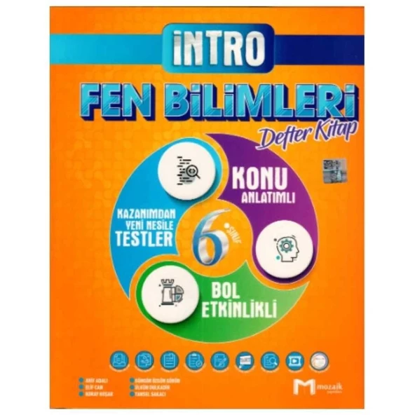 6. Sınıf Fen Bilimleri İntro Defter Kitap
