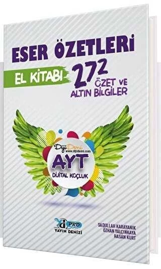 Yayın Denizi Yayınları AYT Eser Özetleri 272 Özet ve Altın Bilgiler El Kitabı