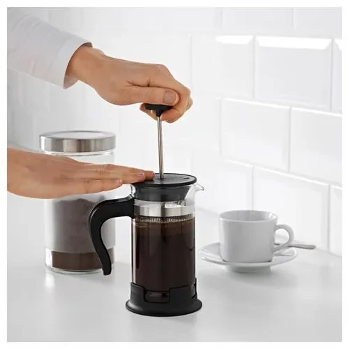 SUMUHOME UPPHETTA FRENCH PRESS PASLANMAZ ÇELİK SİYAH 0,4 LT