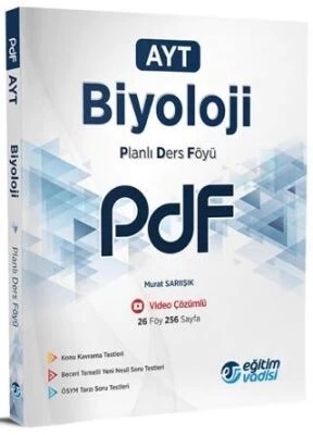 Eğitim Vadisi Yayınları 2023 AYT Biyoloji PDF Planlı Ders Föyü