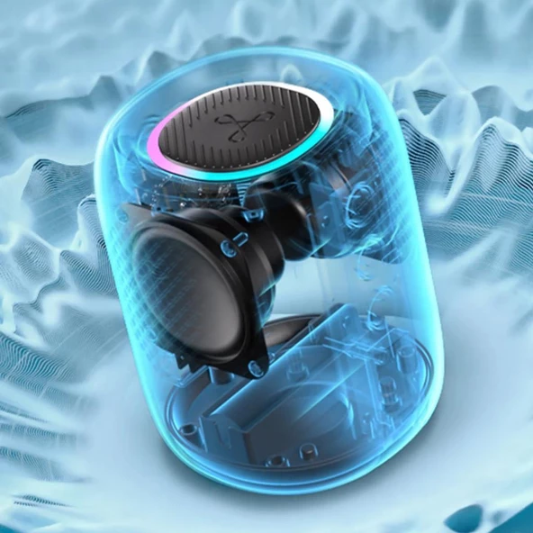 Tribit Stormbox Mini 12W IPX7 Su Geçirmez 12 Saat Oynatma Süresi 5.4 Taşınabilir Bluetooth Hoparlör Mavi - 4