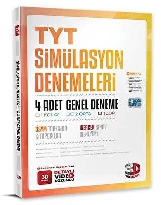 3D Yayınları 2023 3D TYT 4`lü Simülasyon Genel Deneme