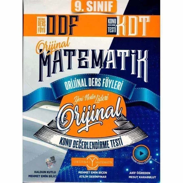 2024 9. Sınıf Matematik ODF KDT Orijinal Ders Föyleri Konu Değerlendirme Testleri