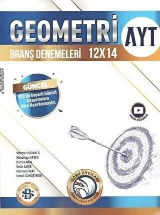 Bilgi Sarmal Yayınları AYT Geometri 12 x 14 Branş Denemeleri