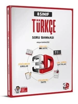 3D Yayınları 8. Sınıf Türkçe Soru Bankası