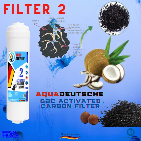 AQUA DEUTSCHE KAPALI KASA 6 FİLTRE 14 AŞAMA SU ARITMA CİHAZI FİLTRE SETİ - Resim 3
