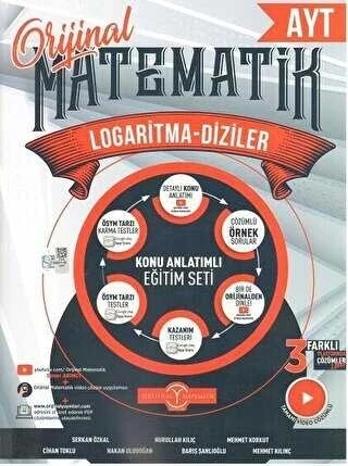 Orijinal Yayınları AYT Matematik Logaritma Diziler Konu Anlatımlı