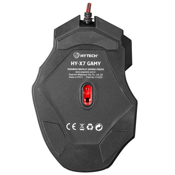 Hytech Gamy Hy-X7 Rainbow LED Oyuncu Mouse - 5