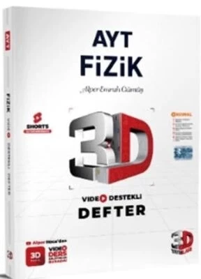 3D Yayınları AYT Fizik Video Destekli Defter