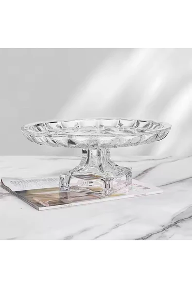 Kristal Ayaklı Servis Tabak 31 cm
