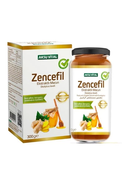 Aksuvital Okaliptus Ilaveli Zencefil Ekstraktlı Macun 300 G