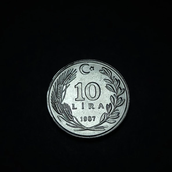 Escoines Koleksiyon 399636751cc927b753 1987 Alüminyum 10lira ÇİL+ eski madeni para - Resim 4