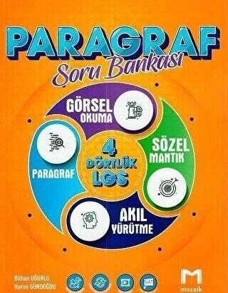 Mozaik Yayınları 8. Sınıf LGS Paragraf Dört Dörtlük Soru Bankası