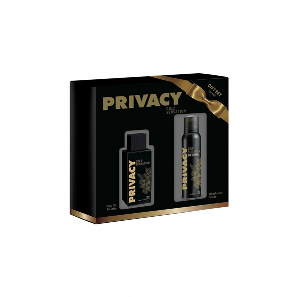 Privacy Gold Sensation Man Edt 100 ml Erkek +Parfüm & 150 ml Deodorant Hediye Seti