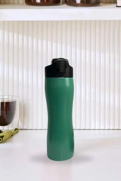 Paslanmaz Çelik Matara Suluk 750 ml Sporcu Kapak - 3