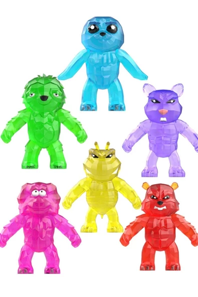 En Esnek Arkadaşların Crystal Stretch Hayvanlar Kristal ELASTİK OYUNCAK FİGÜRLER ürün görseli