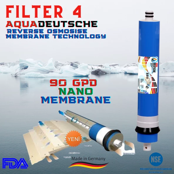 AQUA DEUTSCHE SU ARITMA CİHAZLARI İÇİN 90 GPD NANO MEMBRANE