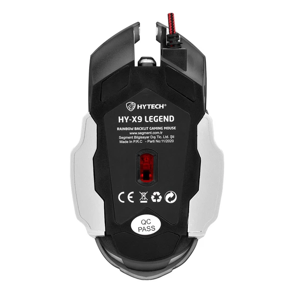 LEGEND HY-X9 Rgb Rainbow Işıklı Kablolu Usb Gaming Mouse 7 Tuşlu - 4