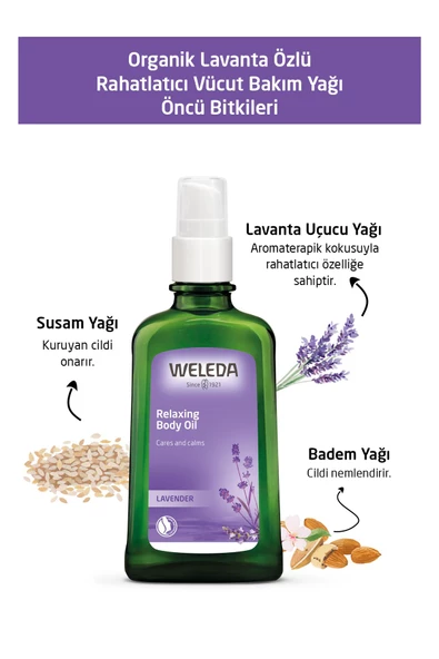 Weleda Organik Lavanta Özlü Rahatlatıcı Vücut Bakım Yağı 100ml - 4