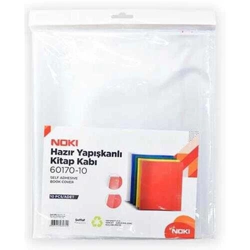 Noki Hazır Yapışkanlı Kitap Kabı 10 Lu Şeffaf