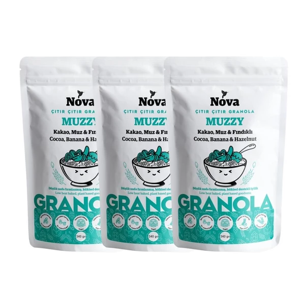 Nova Granola  MUZZY 340 GR X 3 PAKET - 1