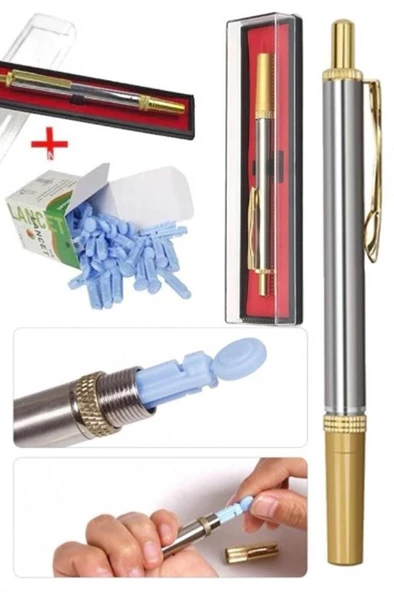 Profesyonel Fizik Tedavi Hacamat Kalemi Ağrı Azaltıcı 50 Adet Iğne Hediyeli Set - 3