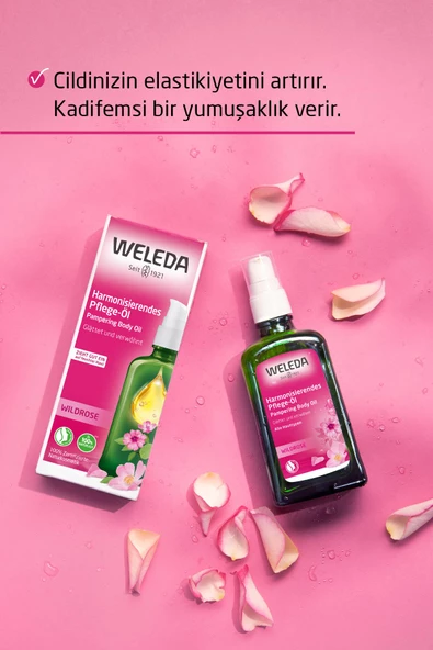 Weleda Organik Yabani Gül Özlü Yenileyici Vücut Bakım Yağı 100ml - 6