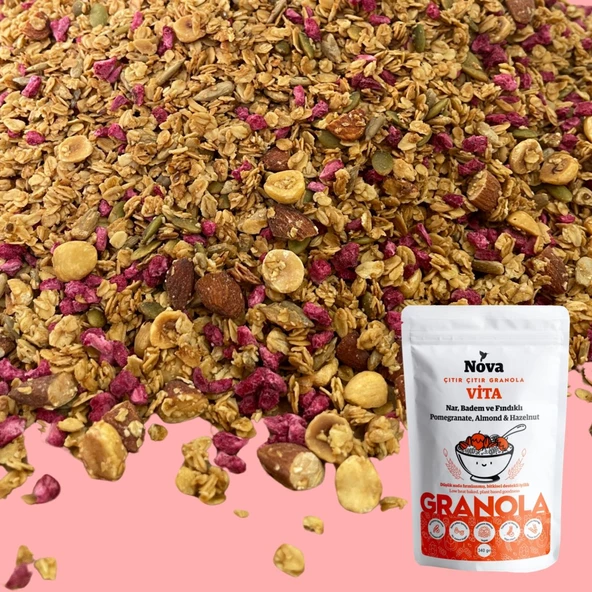 Mix Paket 2- (NAR.BADEM VE FINDIKLI-VİŞNELİ VE BİTTER ÇİKOLATALI-KAKAO,MUZ VE FINDIKLI) 340 gr - 3