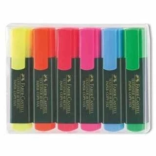 Faber-Castell Fosforlu Kalem 6Lı Poşet