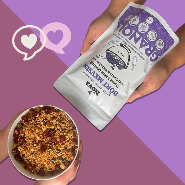NOVA GRANOLA DÖRT MEVSİM 340 GR x 3 PAKET - Resim 2