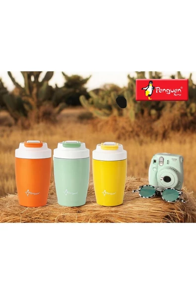 400 ML TOMBİK MUG TERMOS PİPETLİ RENKLİ - 3