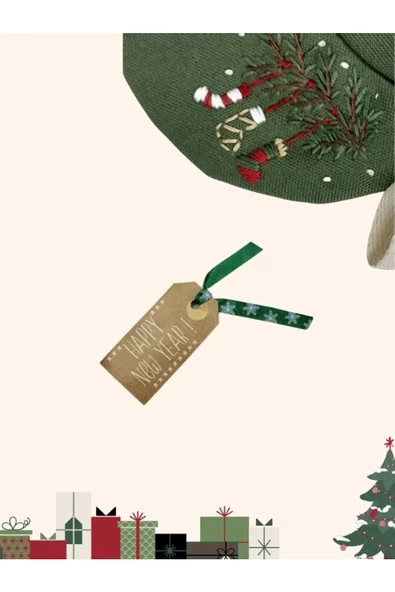 Kız Çocuk Yeşil Nakışlı Elbise Yakası Yeşil (1-8 Yaş ) - 2