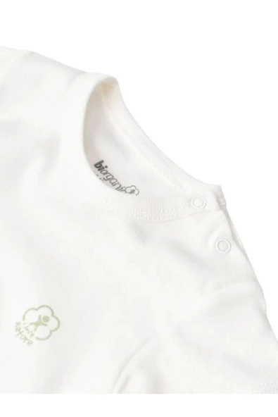 Basic Kısa Kol Çıtçıtlı Body %100 Organik Pamuk ( 0-24 Ay ) - 3