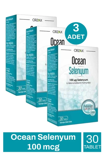 Ocean Selenyum 100 mcg 30 Tablet 3 Adet ürün görseli 1