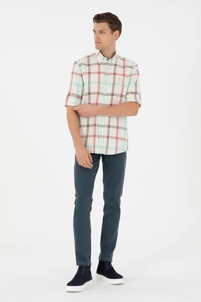 U.S. POLO ASSN. ERKEK DOKUMA GOMLEK G081SZ004-000-1943958 - 4