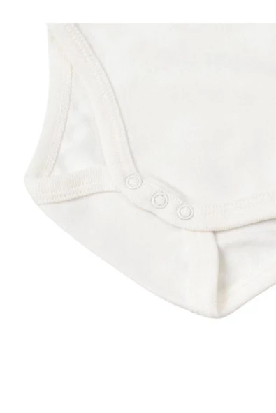 Basic Kısa Kol Çıtçıtlı Body %100 Organik Pamuk ( 0-24 Ay ) - 2