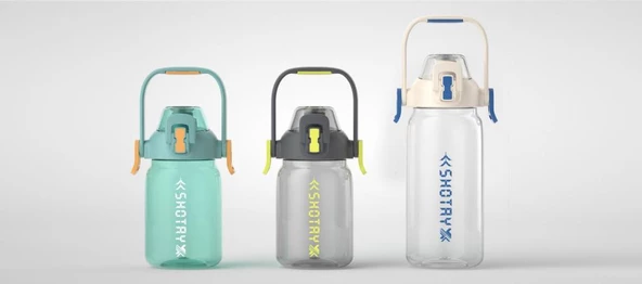 Shotay Conservative Su Matarası Tritan Yeşil 1000Ml - 3