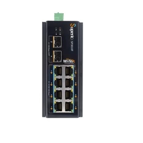 WI-TEK 8port 240w FULL PoE WI-SP3010F 8GE GIGABIT 2X SFP Yönetilemez Endüstriyel Switch - Resim 2