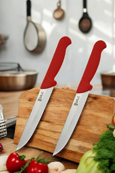SürLaz Mutfak Bıçağı 2 Parça Set Meyve Sebze Bıçakları 24 Cm