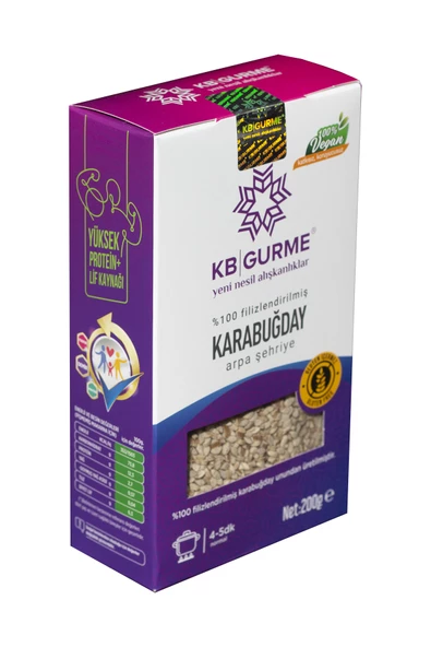 Kb Gurme Glutensiz & Vegan Filizlendirilmiş Arpa Şehriye Makarna 200 gr